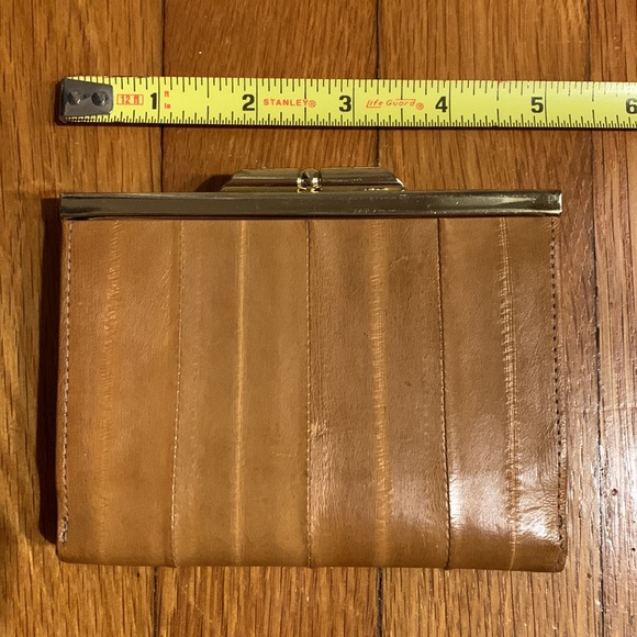 Vintage Matching Set Eel Wallet + Card Case - Picture 4 of 7